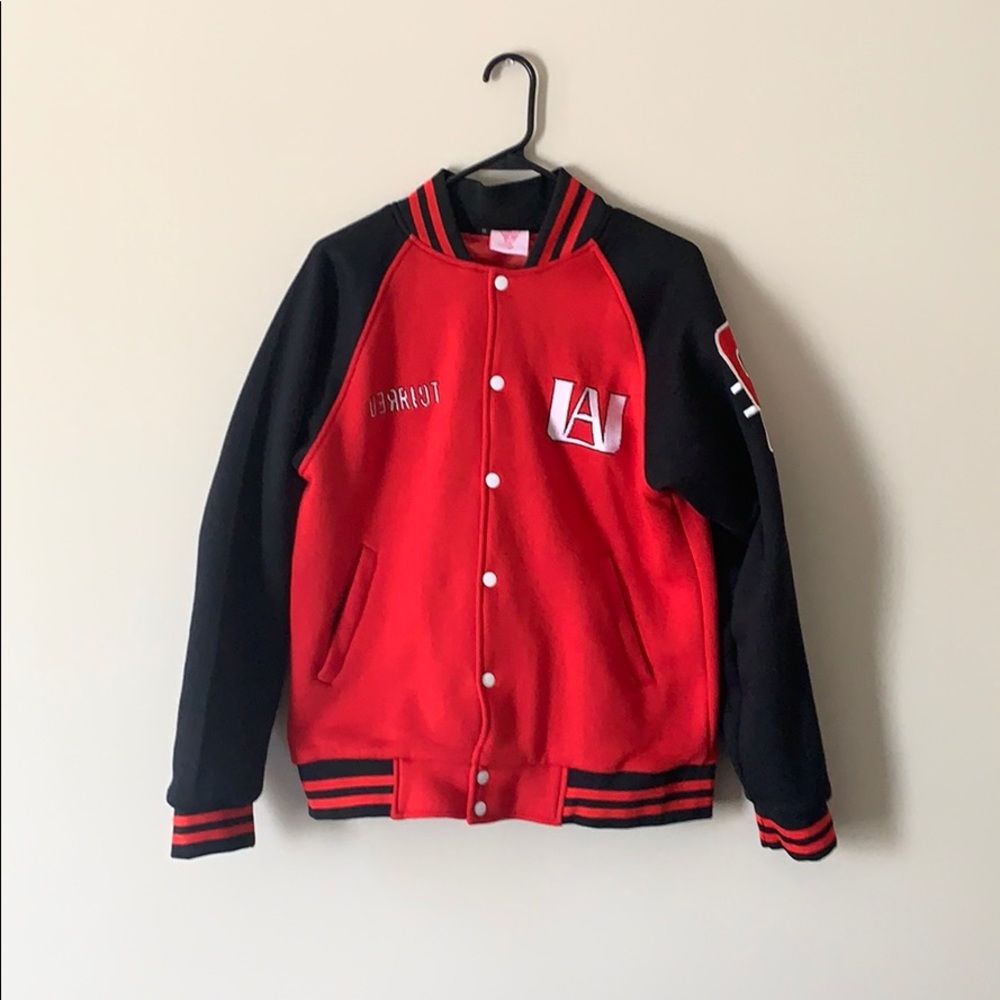 Red Riot Letterman Jacket.